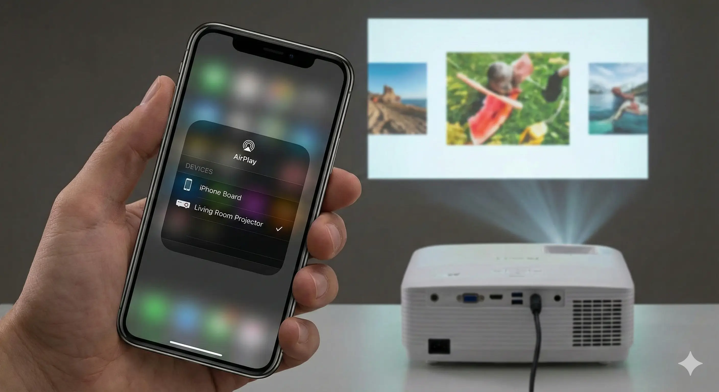 Beamer Airplay Projektion