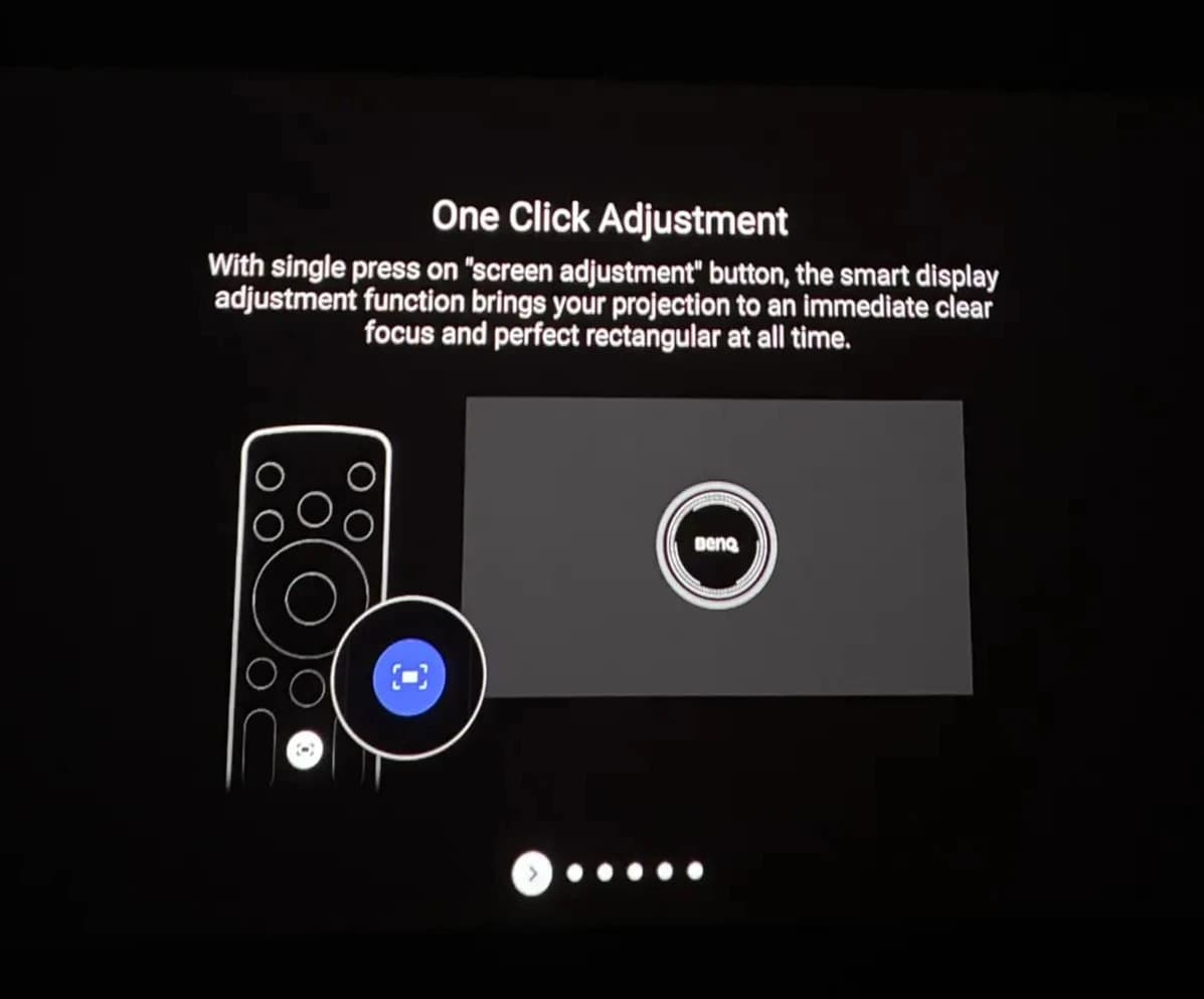 BenQ GV50 automatische Bildausrichtung via Tastaturklick