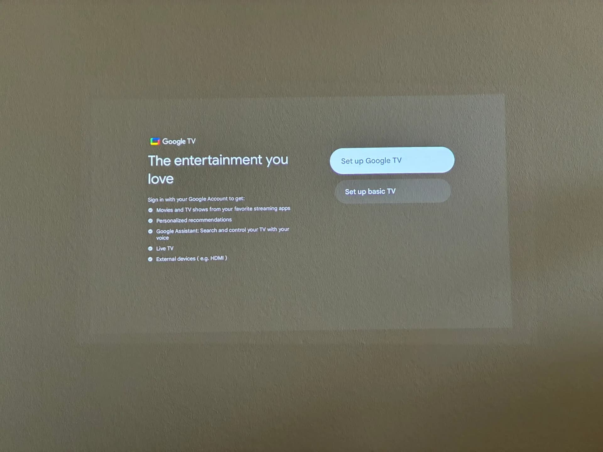 Für alle Funktionen wird ein Google Account benötigt