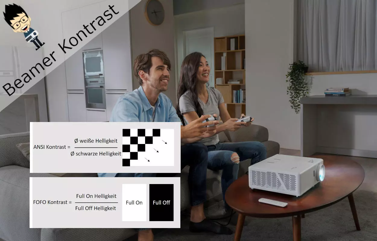 Das Beamer Kontrastverhältnis – alles was du zum Beamer Kontrast wissen musst!