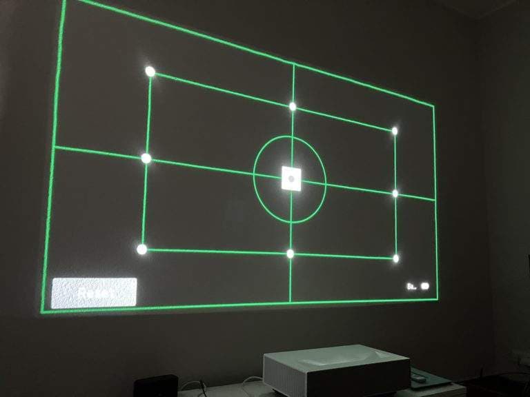 LG HU715QW Edge Adjustment Menü zur individuellen Bildausrichtung