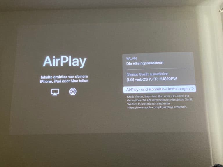 AirPlay Unterstützung