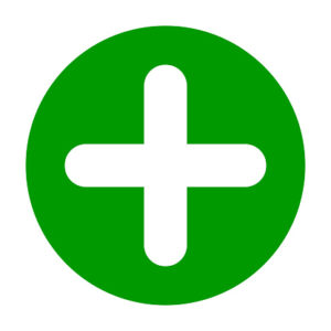 grünes Plus
